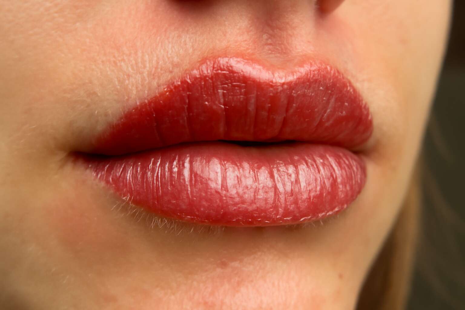 cosmetic lip tattoo healing process