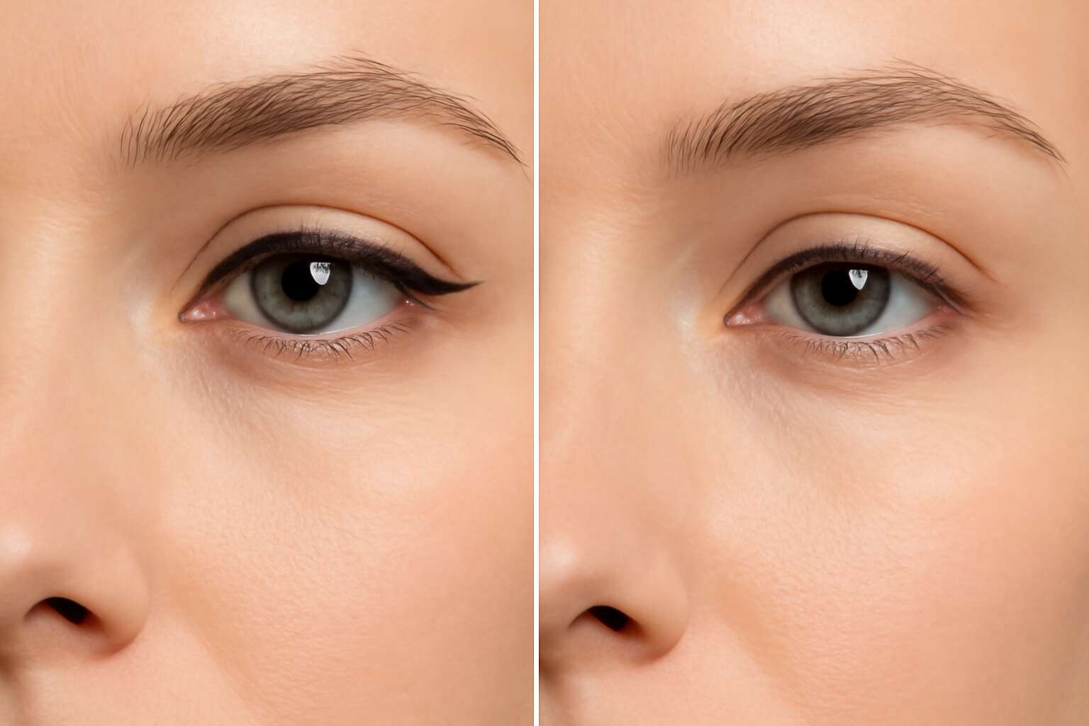permanent eyeliner removal before and after
